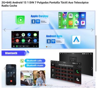 NUEVO! (171€) radio Android 13 Carplay 2GB+64GB