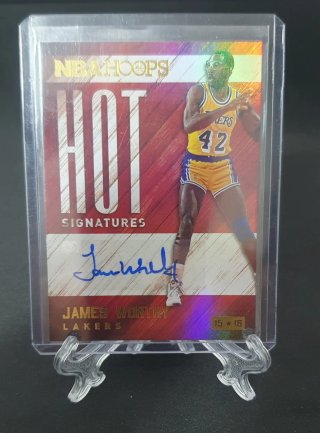 Lote 2 Cromos Auto James Worthy NBA Lakers