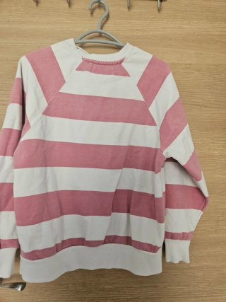 Sudadera Lefties Rayas Rosas y Blancas
