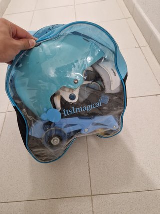Patinete 3 Ruedas Azul Niños