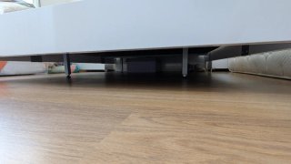 Base tapizada para cama + estructura blanca