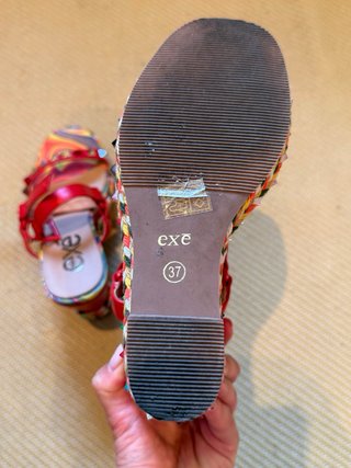 Sandalias Exé Talla 38 Multicolor