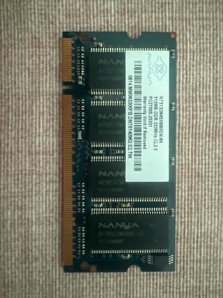 2x Nanya 512MB DDR 333MHz SODIMM RAM