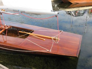 Barco de vela ligera de madera modelo flying15