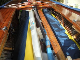 Barco de vela ligera de madera modelo flying15