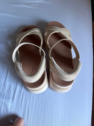 Sandalias Skechers Mujer Beige