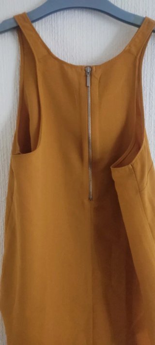 Top tirantes anchos naranja marrón