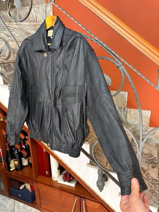 Giacca Biker in Vera Pelle Vintage in Oversize