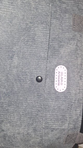 Bolso de pana gris