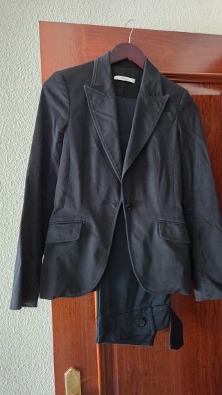 Traje de chaqueta Zara negro mujer
