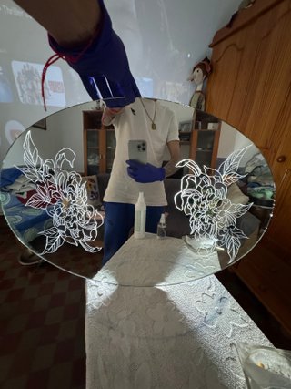 Espejo personalizado hecho bajo pedido.