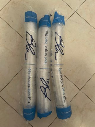 Set 100 Bicchieri Blu 200cc