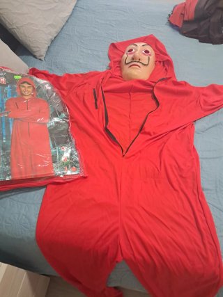 Disfraz Casa de Papel con Máscara