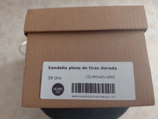 Sandalias Corina Doradas Mujer
