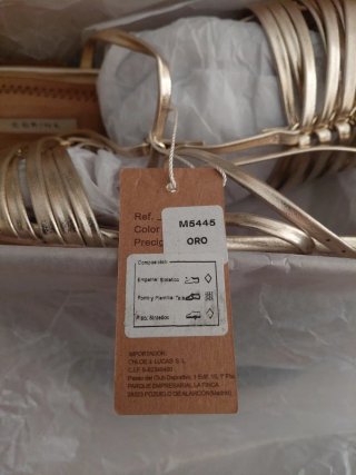 Sandalias Corina Doradas Mujer