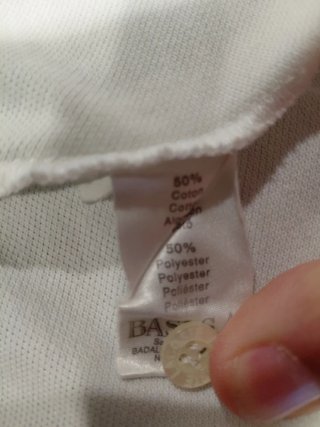 Polo Lacoste Blanco Abotonado