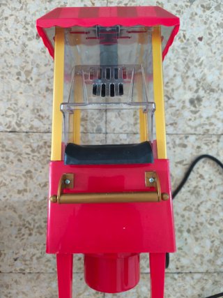 Palomitero Carrito Vintage Dorado y Rojo
