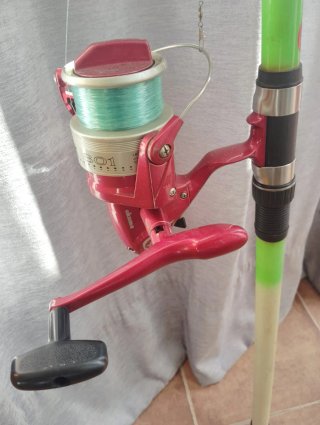 2 Cañas y Carrete de Pesca