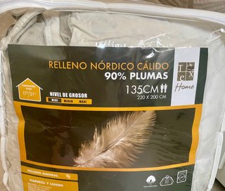 Edredón Nórdico 90% Plumas 135cm