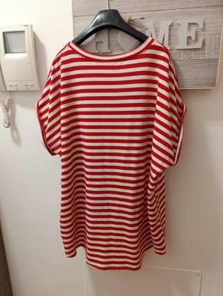 Camiseta rayas perritos XL