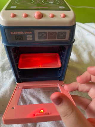 Horno de juguete eléctrico con accesorios