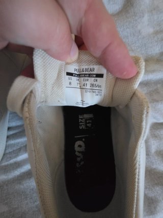 Zapatos blancos de cordones