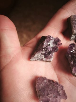 4 Minerali Ametista. 5€ per minerale, sono piccoli
