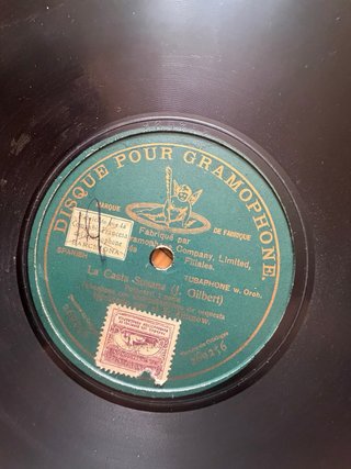 Discos antiguos de Gramófono Gramola de pizarra
