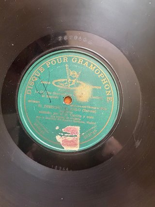Discos antiguos de Gramófono Gramola de pizarra
