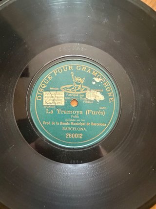 Discos antiguos de Gramófono Gramola de pizarra