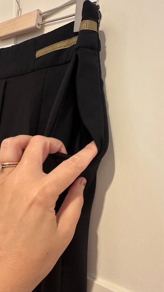 Pantalones Zara Azul Oscuro Talla M