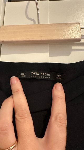 Pantalones Zara Azul Oscuro Talla M