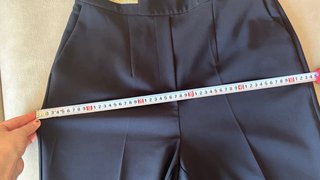 Pantalones Zara Azul Oscuro Talla M