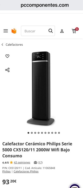 Calefactor Cerámico Philips Serie 5000