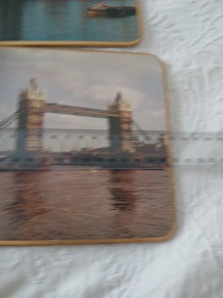 Posavasos Londres vintage años 70
