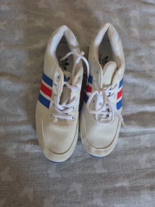 Zapatillas Adidas Niño Blancas Rayas