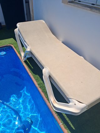 Hamacas de playa/piscina beige