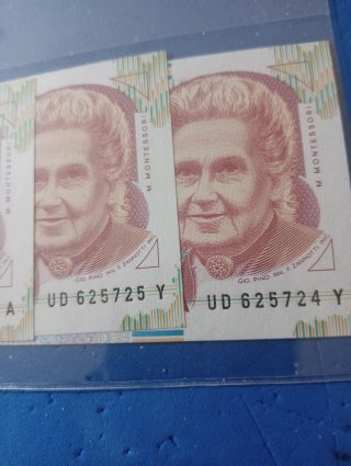 Lotto di 3 Banconote Lire 1000 M. Montessori