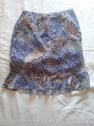 Conjunto falda y blusa estampado
