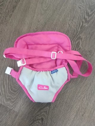 Mochila portabebés rosa
