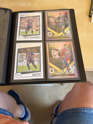 Álbum 100 cromos/cartas de futbol variadas