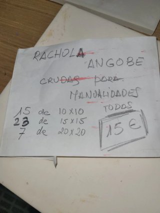 Racholas Angobe Crudas Manualidades