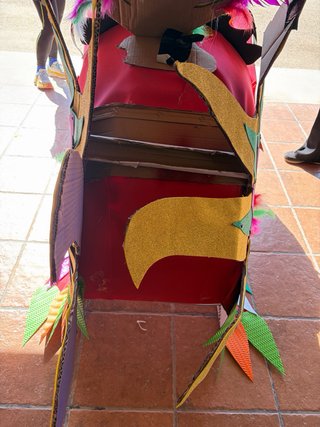 cabeza dragón chino disfraz carnaval
