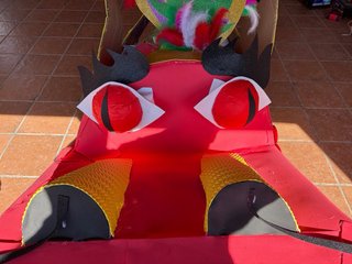 cabeza dragón chino disfraz carnaval