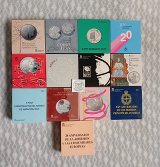 Monedas 10€ plata FNMT Proof España