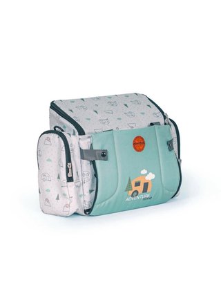 Trona portátil + nevera con compartimentos.