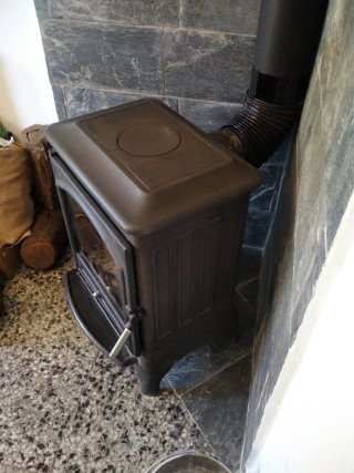 Estufa de leña hierro fundido