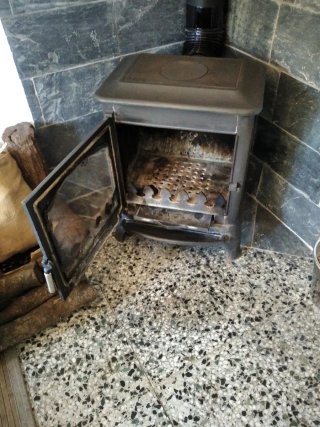 Estufa de leña hierro fundido