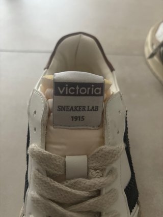 Zapatillas Victoria Talla 39 Beige/Blanco