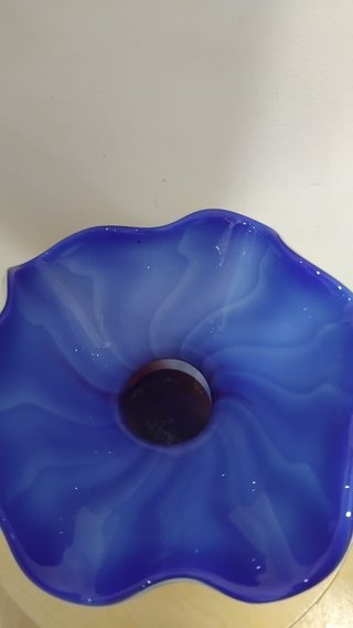 Vaso in cristallo di Murano 27 cm di altezza